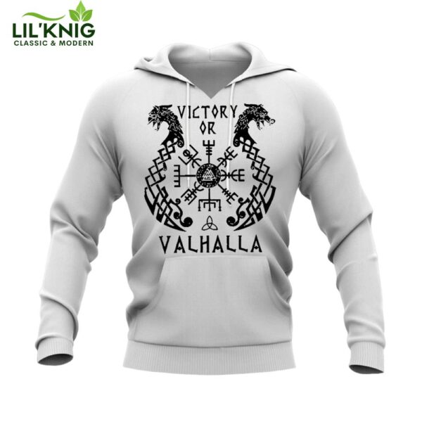 Victory or Valhalla Graphic Hoodie for Gamers