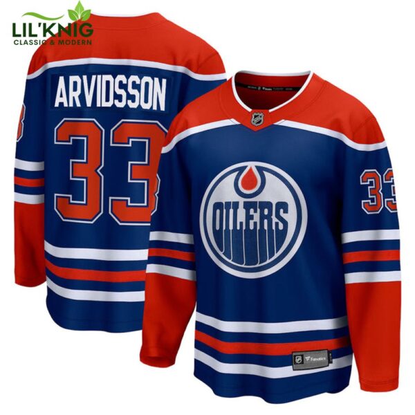 Viktor Arvidsson Edmonton Oilers Nhl Fanatics Breakaway Royal Home Jersey Vendor