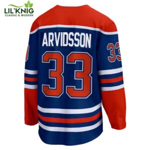 Viktor Arvidsson Edmonton Oilers Nhl Fanatics Breakaway Royal Home Jersey Vendor