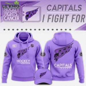 Washington Capitals Hockey Fights Cancer Unisex Hoodie | NHL Cancer Support Gear