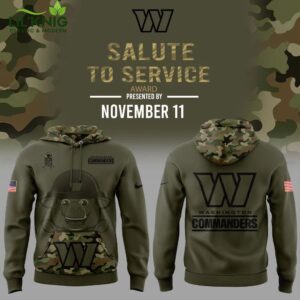 Washington Commanders 2024 Limited Edition Salute to Service Hoodie – Military Appreciation