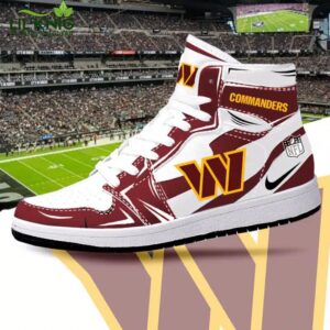 Washington Commanders NFL Air Jordan 1 Sneakers Limited Edition