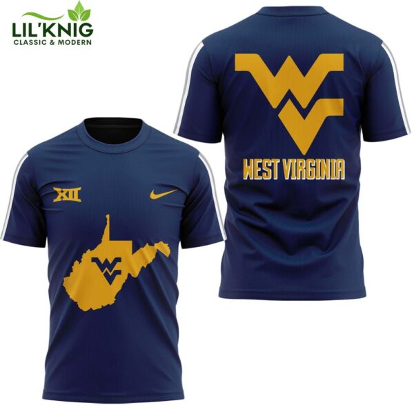 West Virginia Men’S Football Nike Game Hot Edition Gift For Fan 2024 Navy Shirt