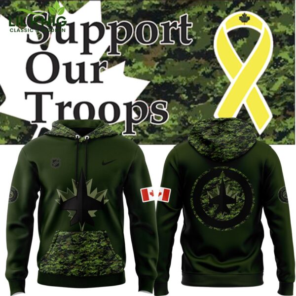 Winnipeg Jets Support Our Troops Hoodie