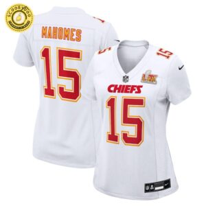 Women’s Nike Kansas City Chiefs Patrick Mahomes Super Bowl LIX Tundra White Fashion Game Jersey