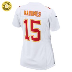 Women’s Nike Kansas City Chiefs Patrick Mahomes Super Bowl LIX Tundra White Fashion Game Jersey