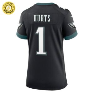 Women’s Nike Philadelphia Eagles Jalen Hurts Black Alternate Game Jersey