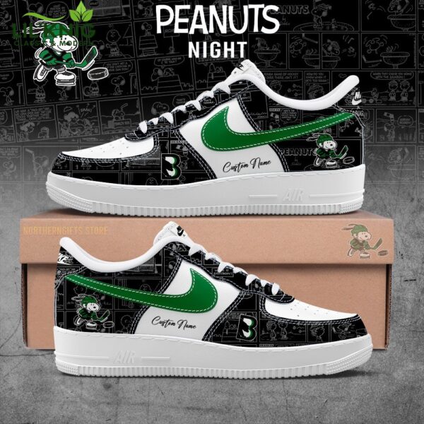 Binghamton Black Bears 75th Anniversary of Peanuts Custom Name for Fans Shoes