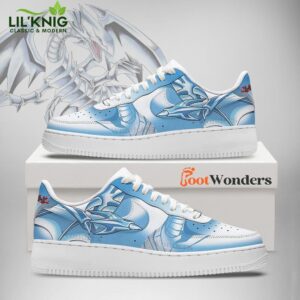 Blue Eyes White Dragon Yu-Gi-Oh Limited Edition AF1 Shoes