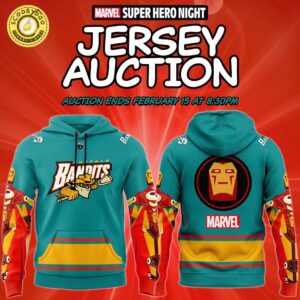 Buffalo Bandits Marvel Super Hero Night 2025 Hoodie – Limited Edition