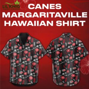 Carolina Hurricanes x Margaritaville Night Premium Limited Edition Hawaii Shirt