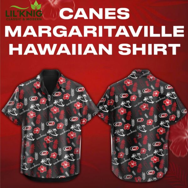 Carolina Hurricanes x Margaritaville Night Premium Limited Edition Hawaii Shirt