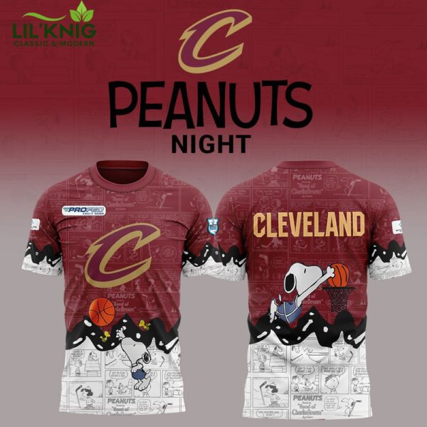 Cleveland Cavaliers 75th Anniversary of Peanuts Limited Edition T-shirt