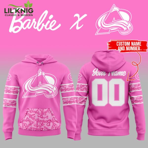 Colorado Avalanche Barbie Night Hoodie Limited Edition