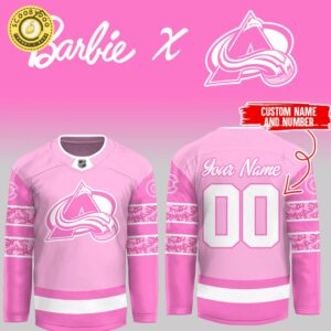 Colorado Avalanche Barbie Night NHL Jersey Limited Edition