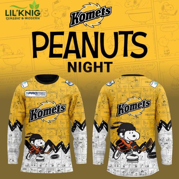 Fort Wayne Komets 75th Anniversary of Peanuts Limited Edition Hoodie