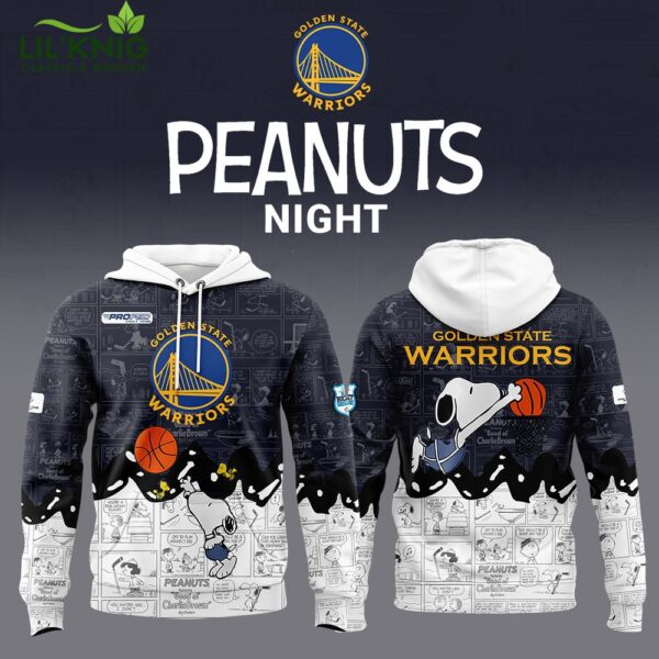 Golden State Warriors 75th Anniversary of Peanuts Hot Limited Edition Hoodie