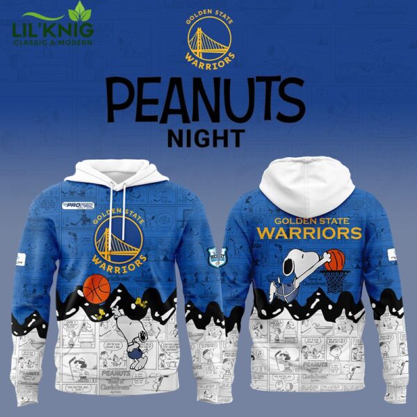 Golden State Warriors 75th Anniversary of Peanuts Limited Edition Hoodie