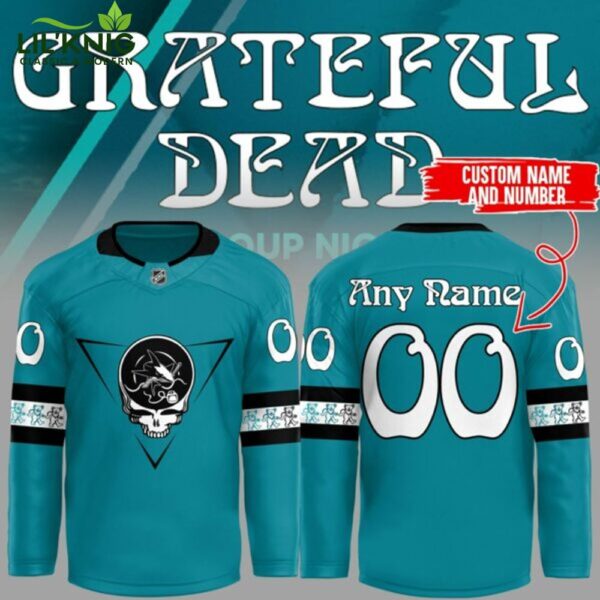 Grateful Dead Night Limited Edition NHL Jersey Blue Version