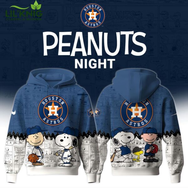 Houston Astros MLB x 75th Anniversary of Peanuts Limited Edition Hoodie 2025