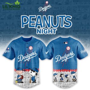 Los Angeles Dodgers x 75th Peanut Anniversary Baseball Jersey Limited Edition