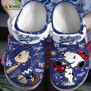 Los Angeles Dodgers x Snoopy Peanuts MLB Sport Cartoon Clogs Limited Edition