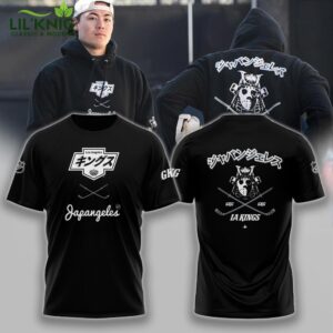 Los Angeles Kings x Japangeles Black T-shirt Limited Edition 2025