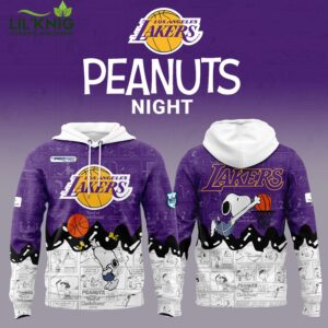 Los Angeles Lakers 75th Anniversary of Peanuts Limited Edition Hoodie