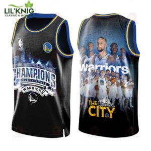 National Basketball Association Champions Warriors “The City” 3D Basketball Jersey Limited Edition