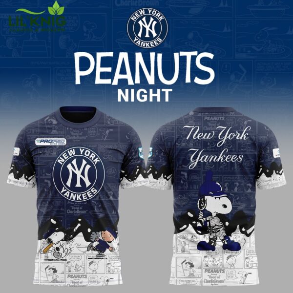 New York Yankees 75th Anniversary of Peanuts Limited Edition T-shirt 2025