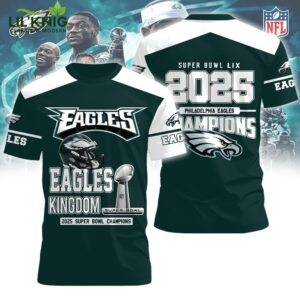 Philadelphia Eagles Super Bowl LIX Champions T-shirt Limited Edition