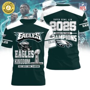 Philadelphia Eagles Super Bowl LIX Champions T-shirt Limited Edition