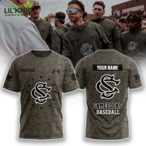 South Carolina Gamecocks NCAA Baseball x Salute to Service T-shirt Limited Edition