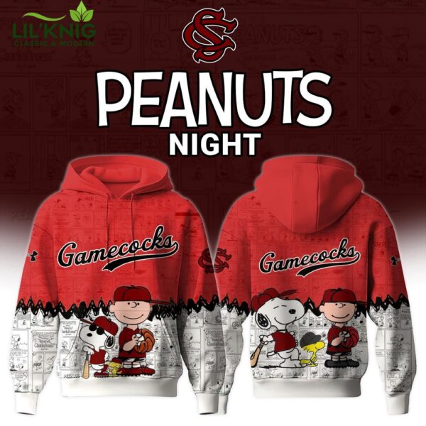 South Carolina Gamecocks x Peanuts Night Hoodie “Celebrating the 75th Anniversary of Peanuts” Limited Edition