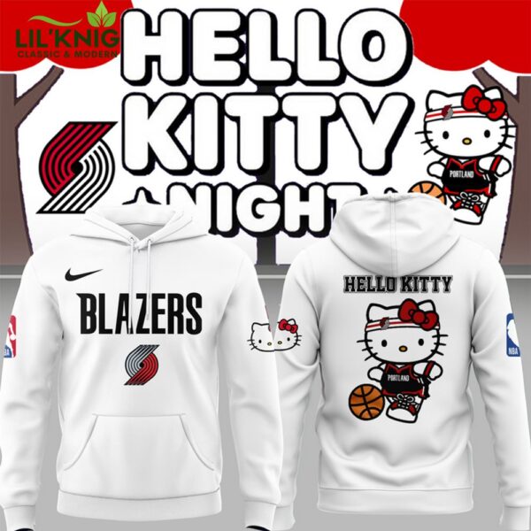 Special Edition 2025 Portland Trail Blazers x Hello Kitty Hoodie Limited Edition