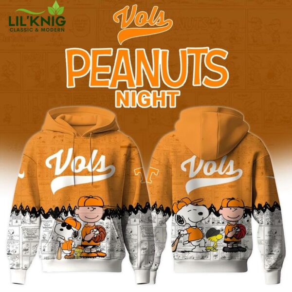 Tennessee Volunteers Baseball x Peanuts Night Hoodie Limited Edition