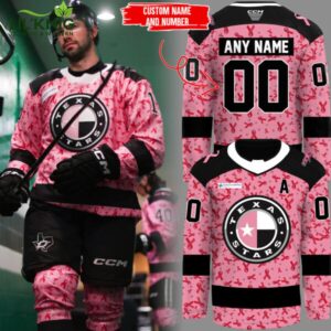 Texas Stars ECHL 2025 Limited Fight Cancer Custom Jersey