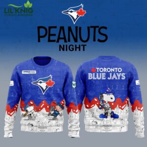 Toronto Blue Jays 75th Anniversary of Peanuts Limited Edition Sweatshirt 2025