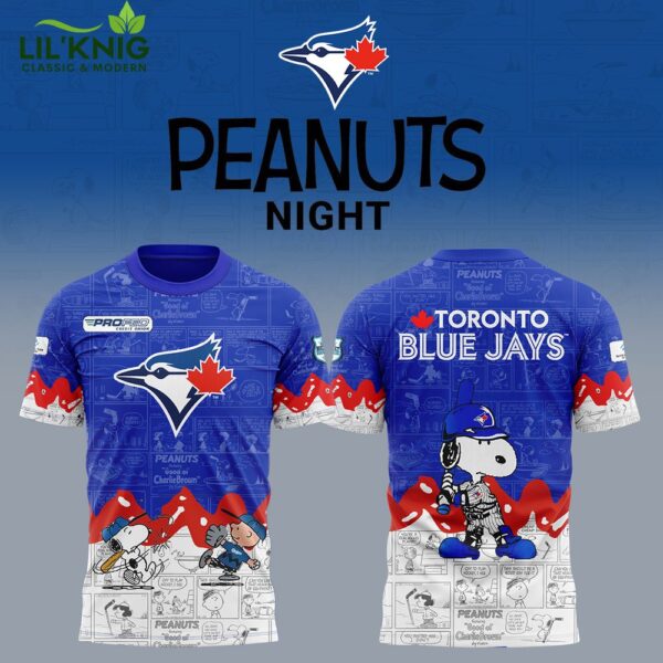 Toronto Blue Jays 75th Anniversary of Peanuts Limited Edition T-shirt 2025