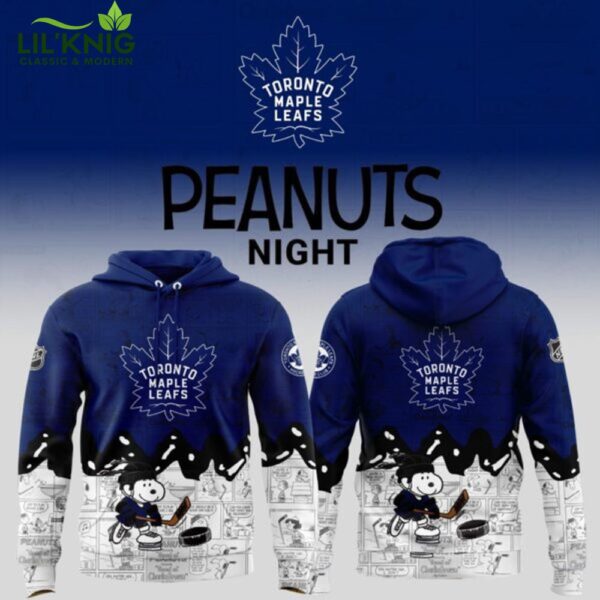 Toronto Maple Leafs Peanuts Night Hoodie Limited Edition