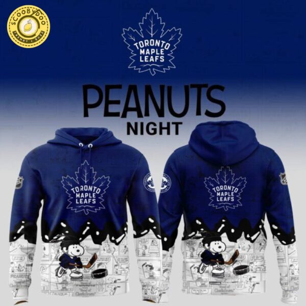 Toronto Maple Leafs Peanuts Night Hoodie Limited Edition