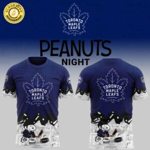 Toronto Maple Leafs Peanuts Night T-shirt Limited Edition