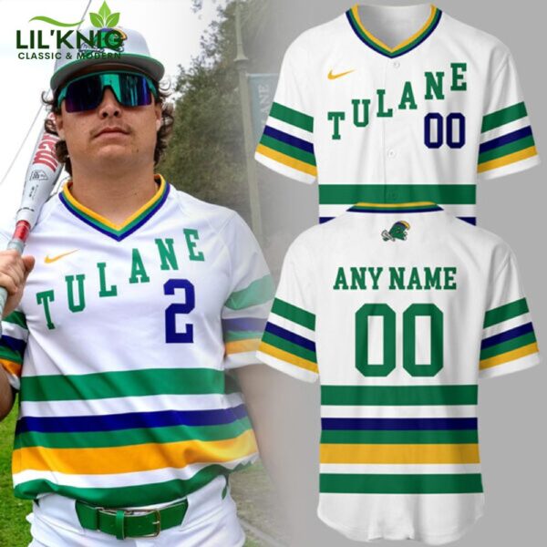 Tulane Baseball 2025 Limited Edition “Mardi Gras 2025” Custom Baseball Jersey