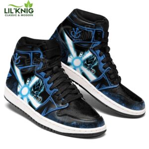 Vegeta Blue AJ1 Sneakers Anime Aura Blast Limited Edition