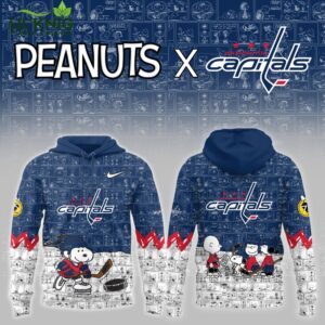 Washington Capitals x Peanuts 75 Years Anniversary Limited Edition Hoodie