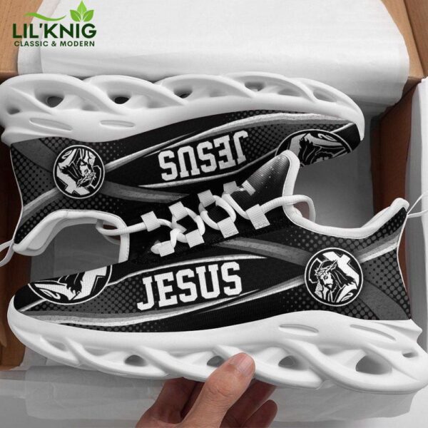 White and Black Jesus Christian Max Soul Shoes Limited Edition