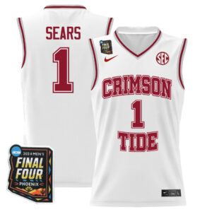 Alabama Crimson Tide 2024 Final Four Patch Basketball Jersey – Limited Edition