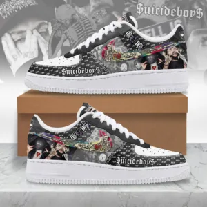$uicideboy$ FTP Air Force 1 Custom Sneakers – Underground Hip-Hop Rap Shoes