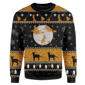 Custom Ugly Christmas Witch Sweater Jumper