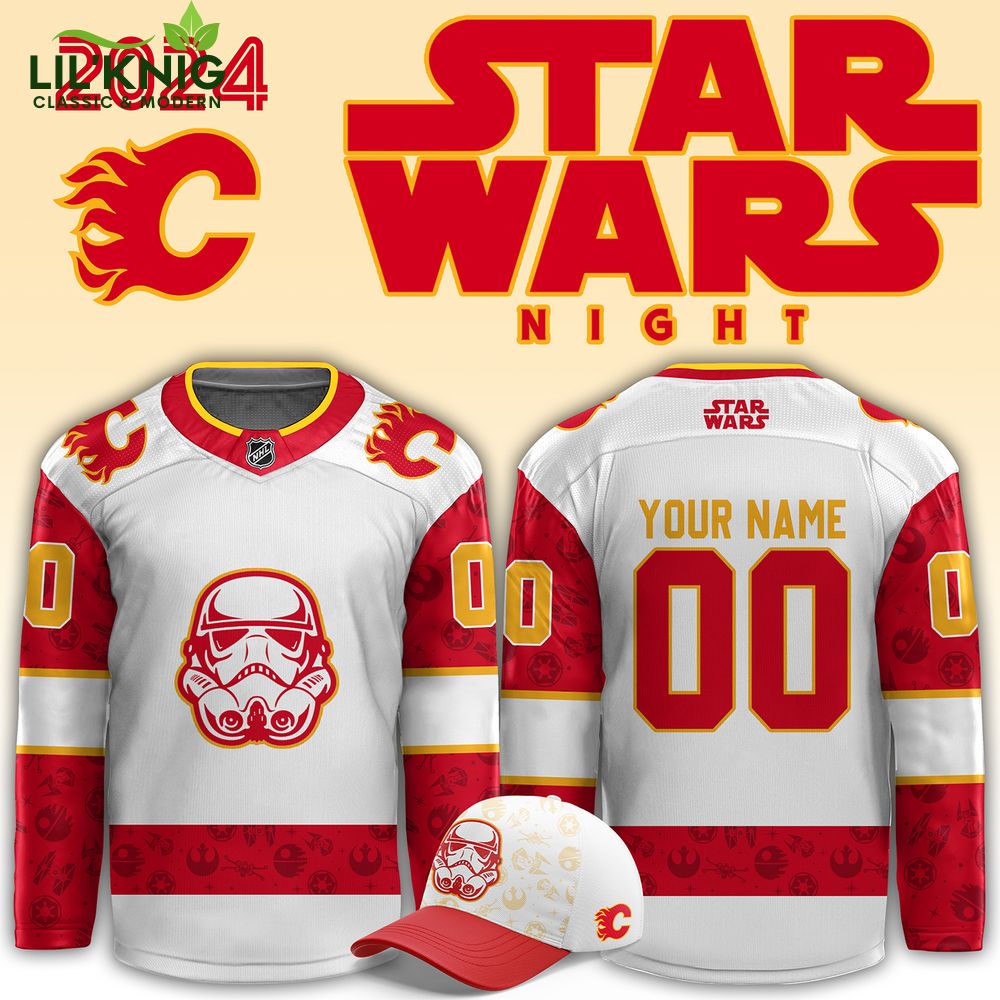 2024 Calgary Flames x Star Wars Night Jersey (Custom) - Exclusive Fan Merchandise 2024 Calgary Flames x Star Wars Night Jersey (Custom) - Exclusive Fan Merchandise
